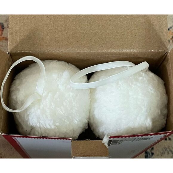 Pottery Barn Kids Shatterproof Sherpa Ornaments, Set of 6 - Picture 5 of 5